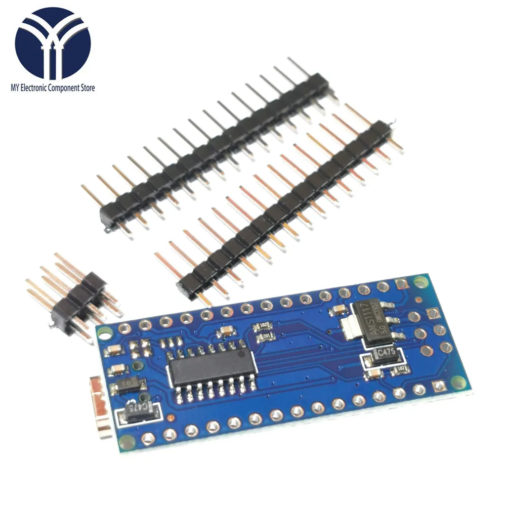 Плата контроллера Mini USB CH340 Nano 3 0 ATmega328P плата совместимая с Arduino CH340C USB-драйвер V3.0