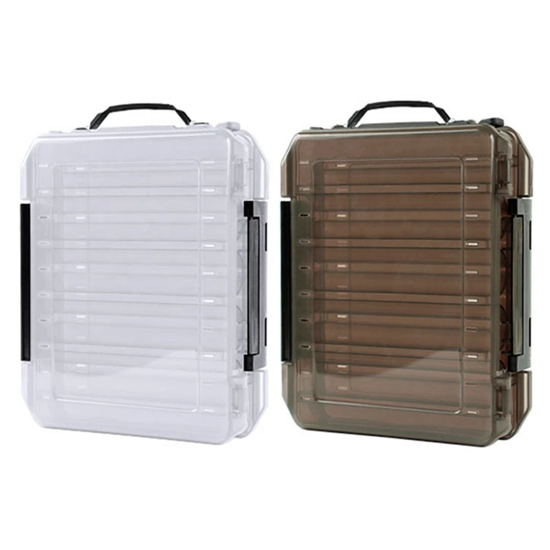 

Fly Fishing Tackle Storage Boxes Supplies Accessory Fishing Tackle Boxes Fishing Box For Bait Double Sided Plastic Lure Box