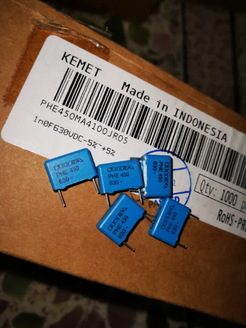 20 шт. пленочный конденсатор RIFA PHE450 1nF/630 в P10 мм MKP 102/630 450 102 1000PF 1NF 630VDC 0 001