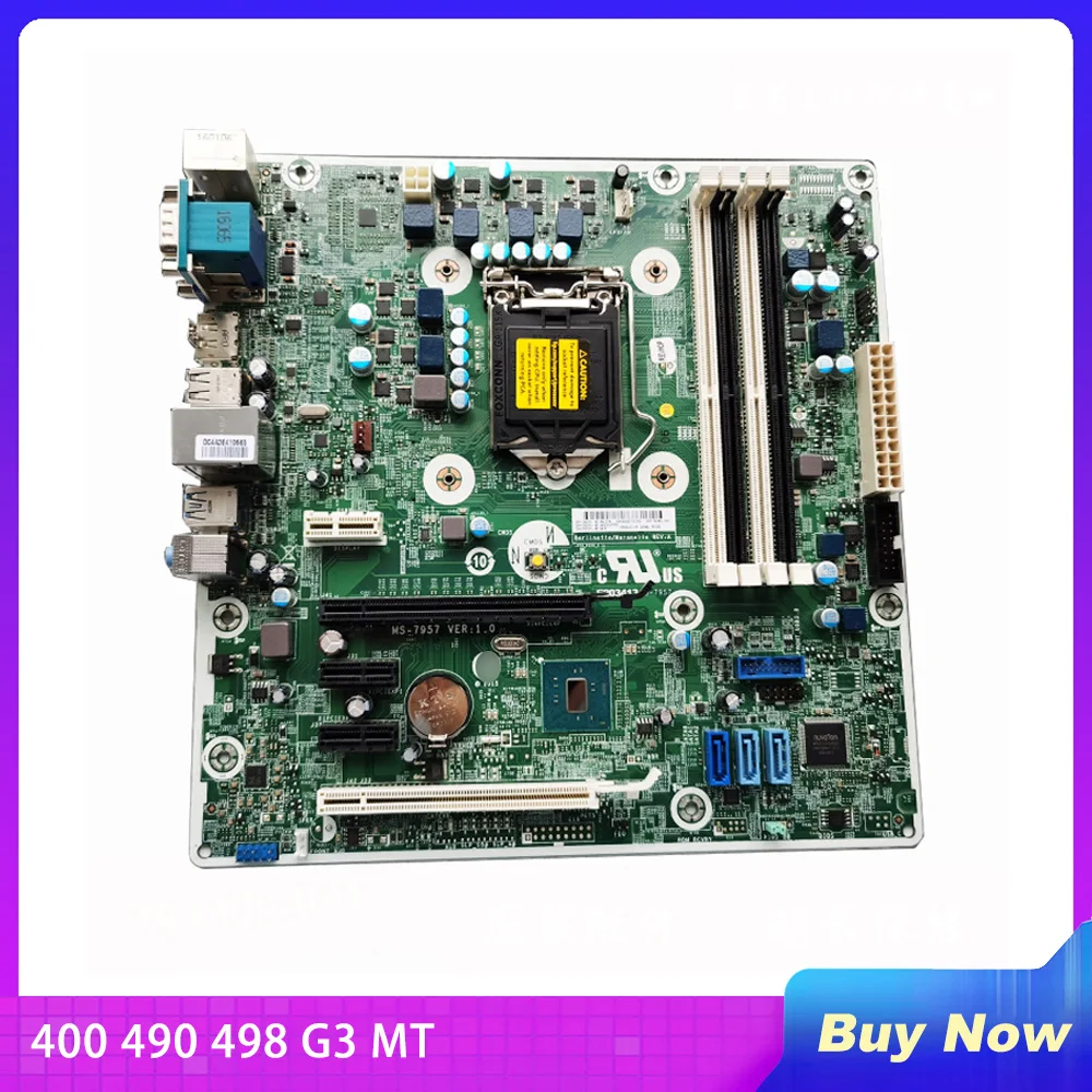 

For HP 400 490 498 G3 MT Desktop Motherboard 793741-001 793741-601 793305-001 MS-7957 Perfect Tested