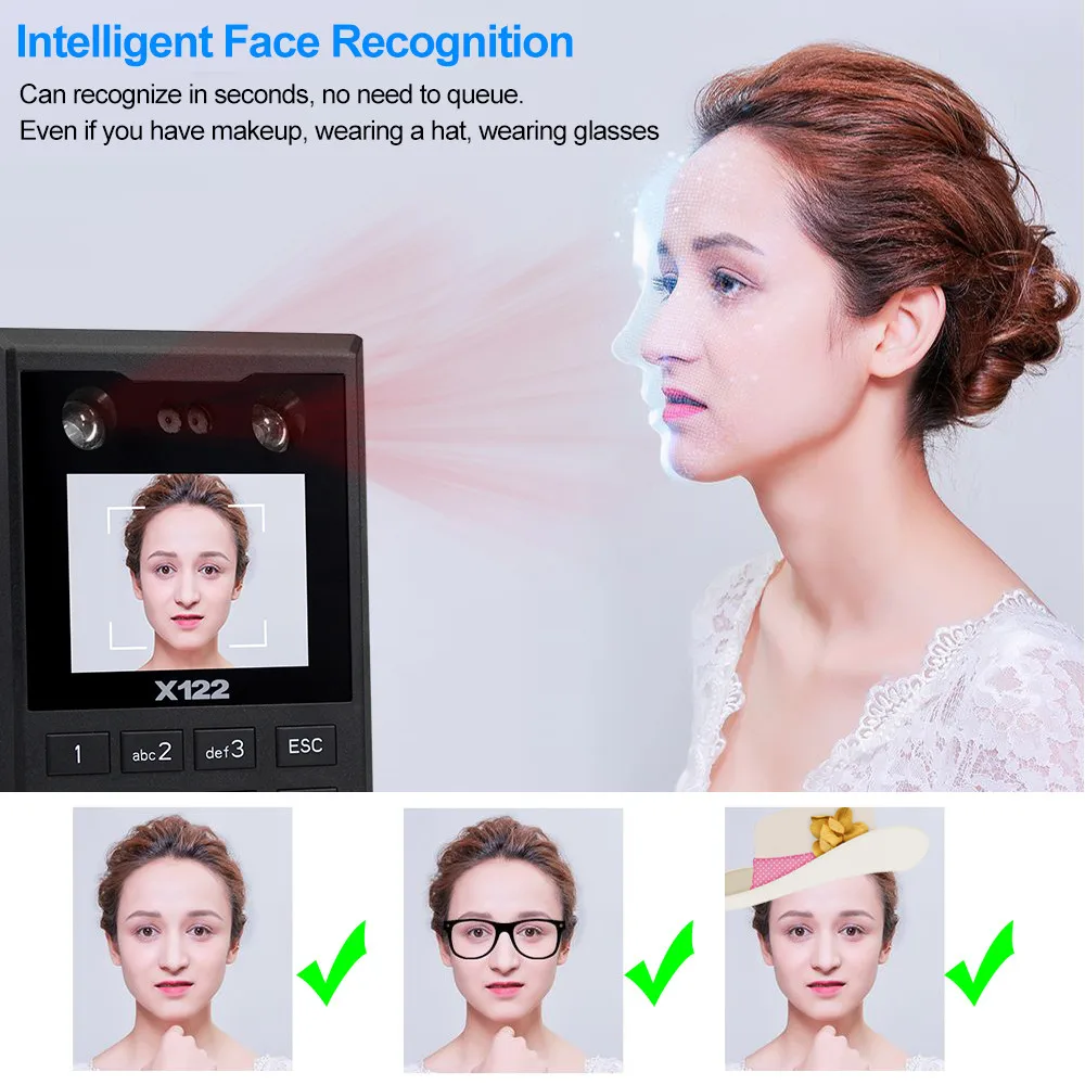 OBO TCP/IP Интеллектуальный отпечаток пальца лица Клавиатура контроля Доступа
