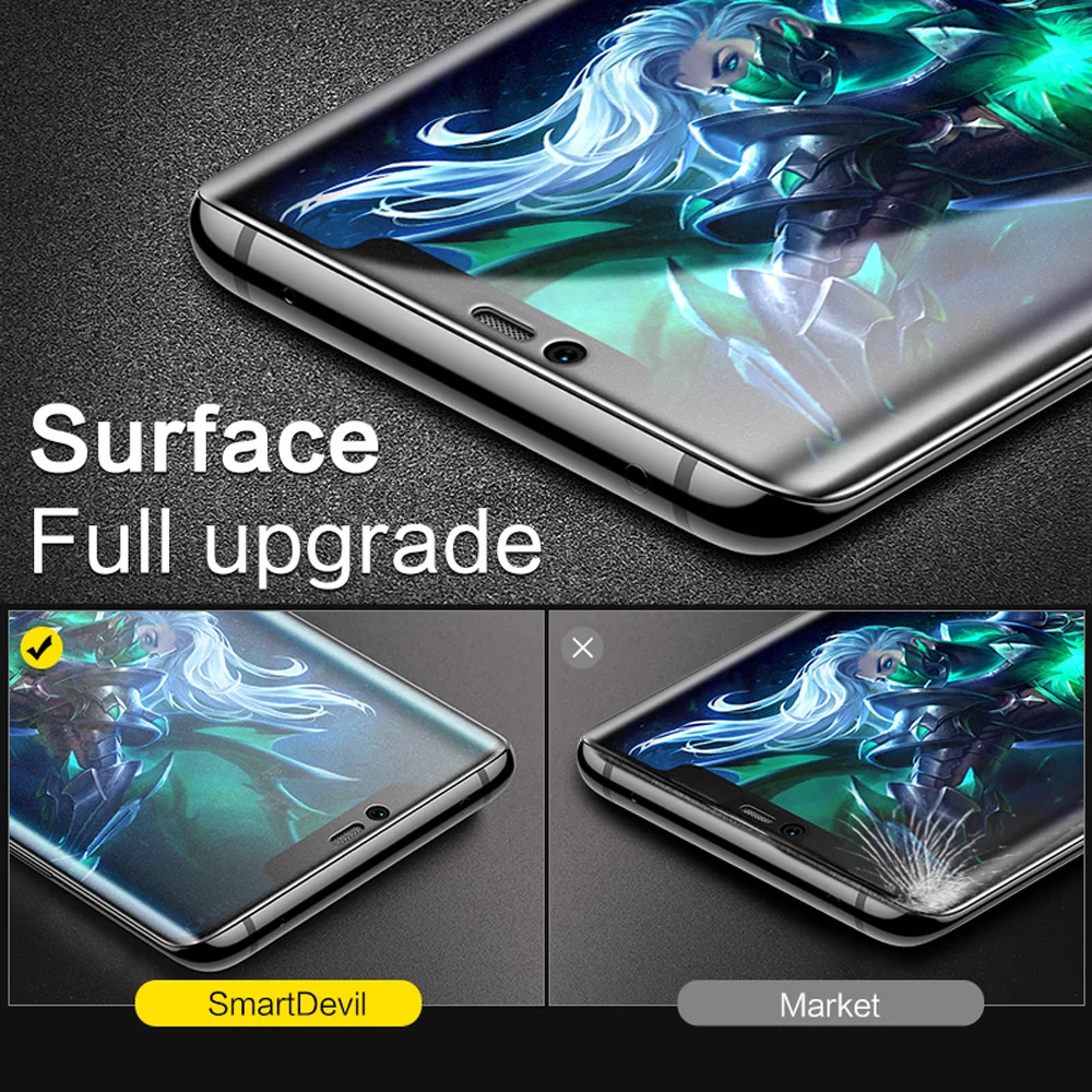 Матовое закаленное стекло SmartDevil для Huawei Nova 5i Pro протектор экрана без отпечатков