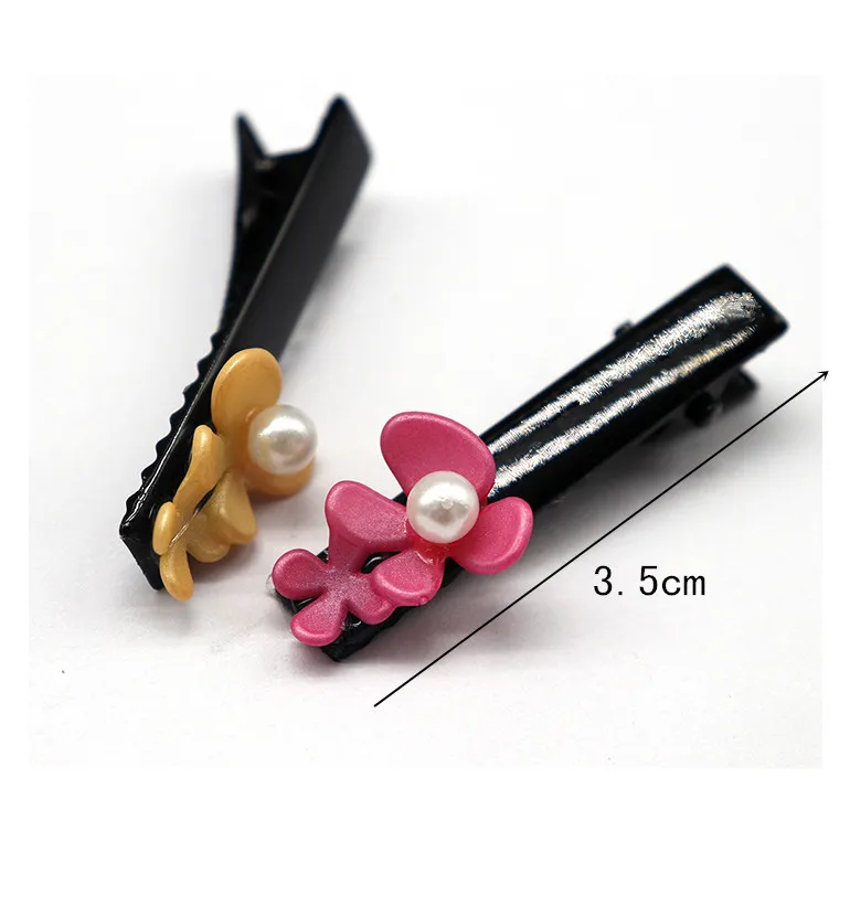 4 шт./компл. заколки для волос с милыми жемчужными цветами девочек и детей