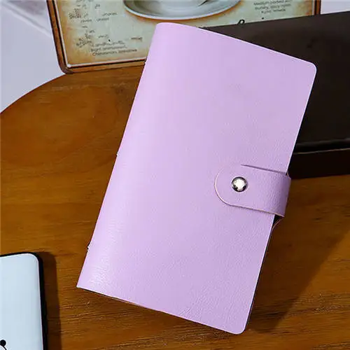 purple Сумочка для карт, 1 шт., 156 бит, унисекс, бизнес-держатель для карт из искусственной кожи, сумка для кредитных карт, Carteira Mujer, Прямая поставка - Цвет: purple