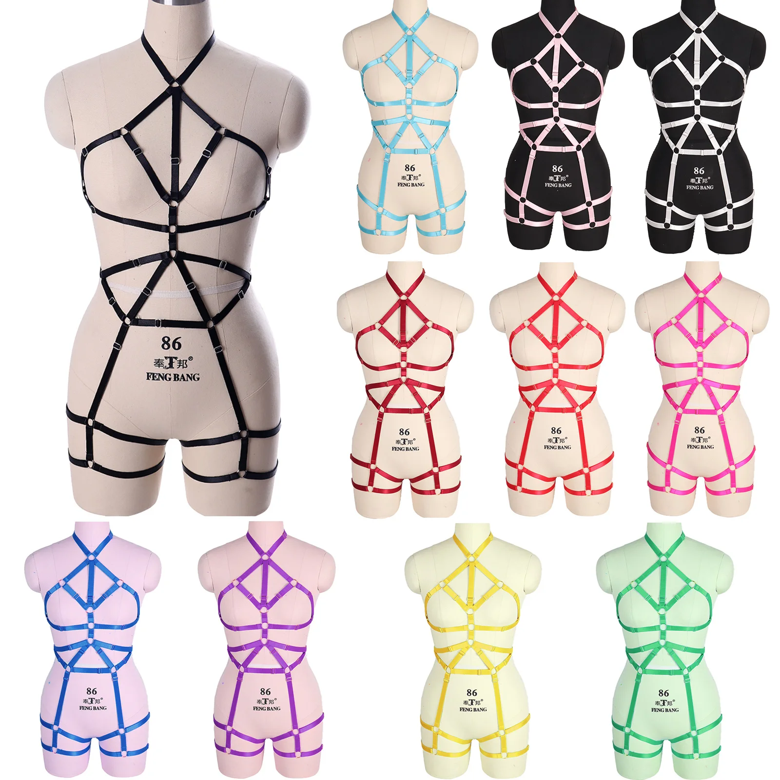 

Bondage Body Harness Sets Women Sexy Underwear Suspender Garter Belt Erotic Lingerie Straps Fetish Pole Dance Dress Club Wear