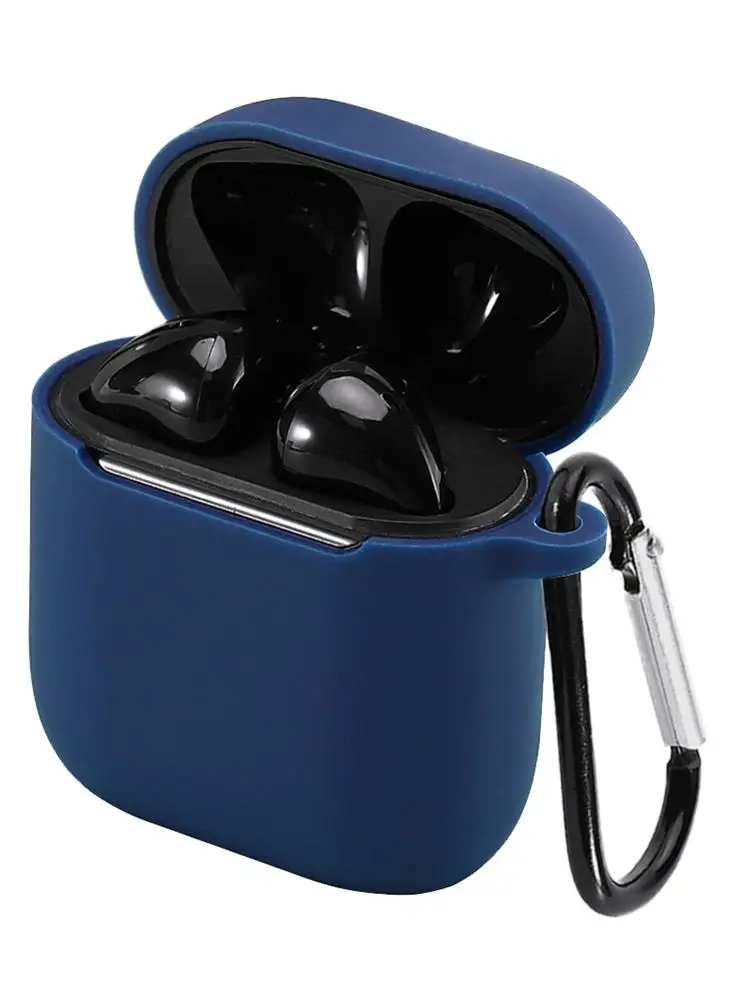

2020 Protective Case Travel Carrying Box Silicone Casing Bluetooth Headset Protector With Carabiner