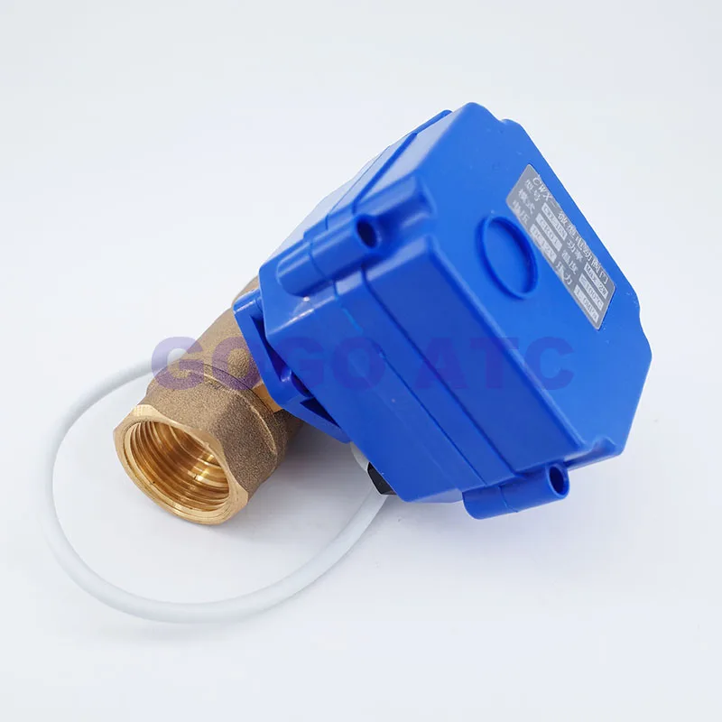 1/2 &quotDN15 AC9V-24V латунный моторизованный шаровой клапан 2-сторонний Электрический