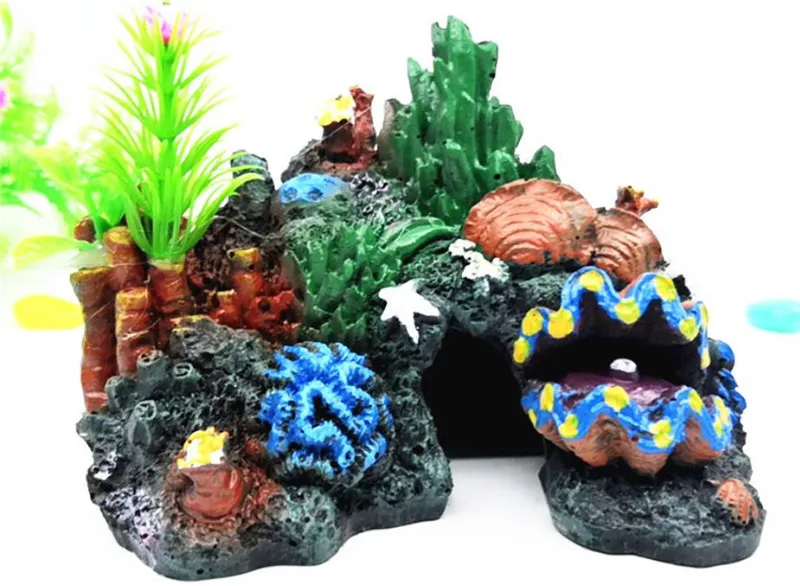 

HongYi Aqua Colorful Resin Artificial Sea Marine Coral for Fish Tank Aquarium Decoration Landscaping