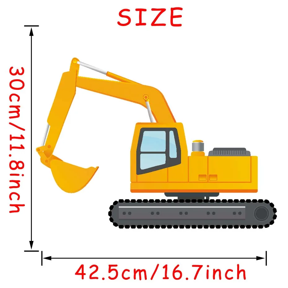 Водостойкие виниловые наклейки на стены для грузовиков тракторов детских комнат