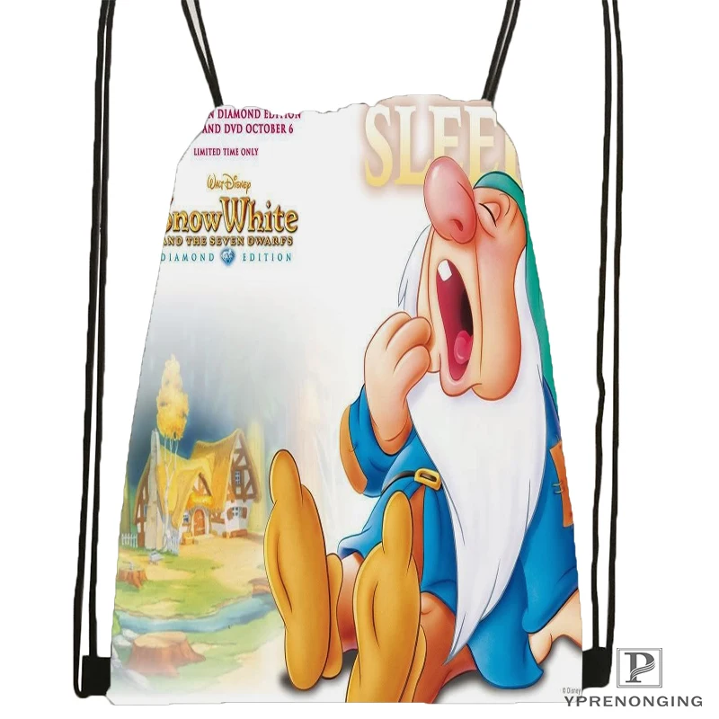 Пользовательские Белоснежка семь гномов @ 09 походная сумка на шнурке милый