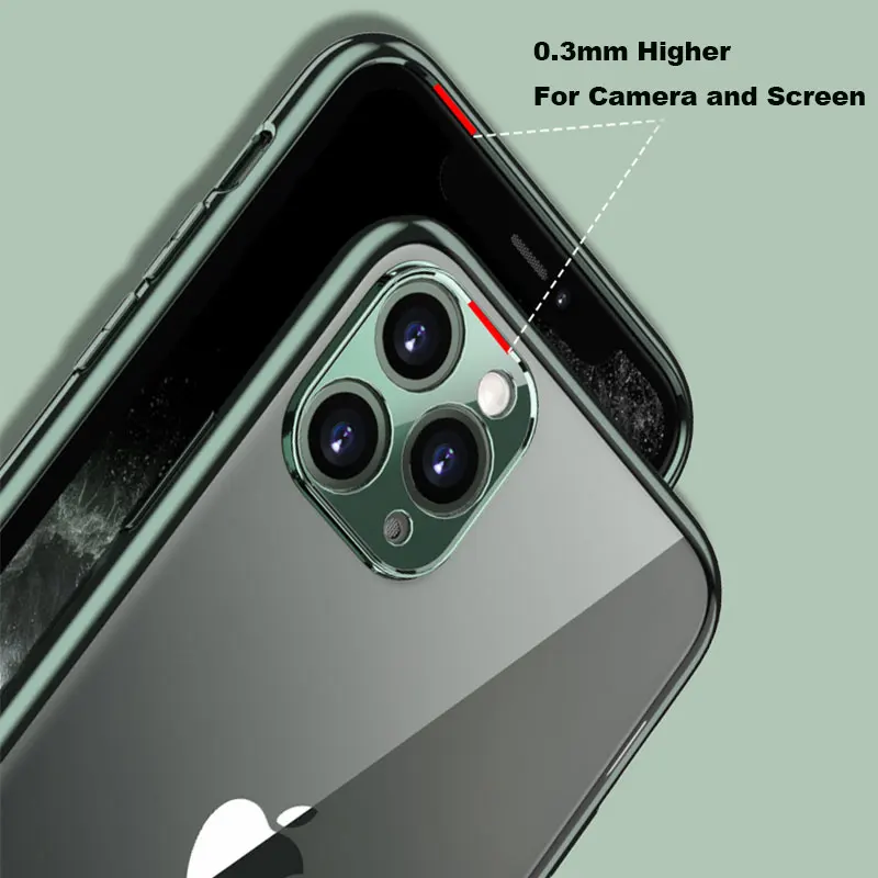 Прозрачный силиконовый чехол для iPhone 11 Pro Max XS X XR SE 2 2020 SE2 7 8 Plus 6 6S | Мобильные