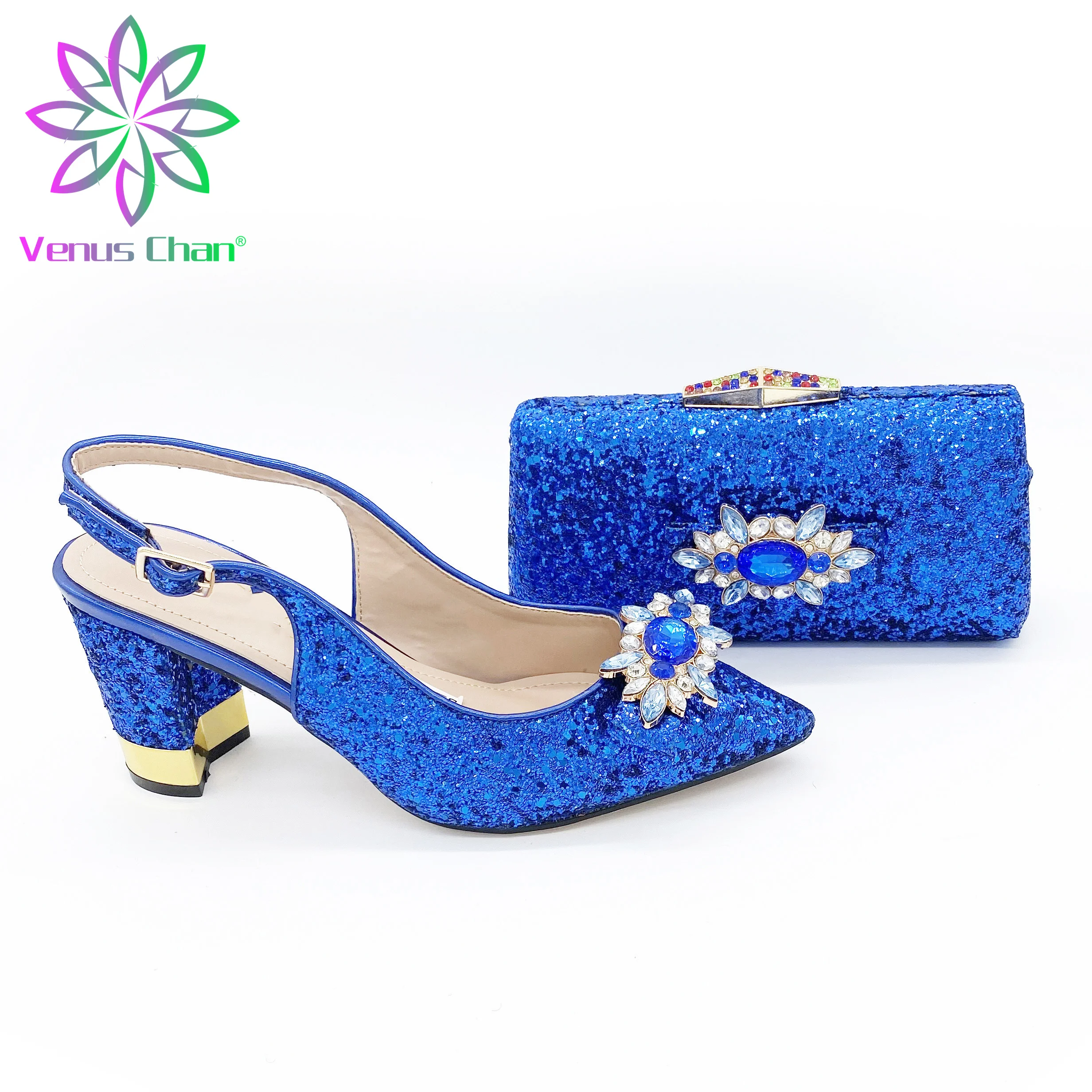 

New Fashion African Shoe and Bag Set for Party Italian Women Shoe High Heel Women Shoe and Bag Set In Italy Nigerian Women PumpS