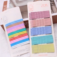 2020 spring and summer fashion all match one word clip candy color iron hairpin simple and versatile hair accessories