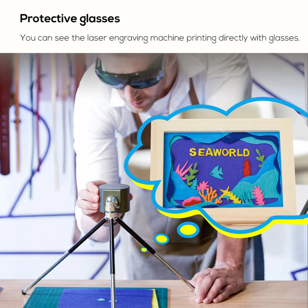 KKMOON портативный мини легкий лазерный гравировальный станок с ЧПУ деревянный