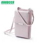Кошелек-кредитница UHHBCCR для женщин, брендовый большой бумажник с карманом для сотового телефона, сумочка-клатч, мессенджер на ремне 2020