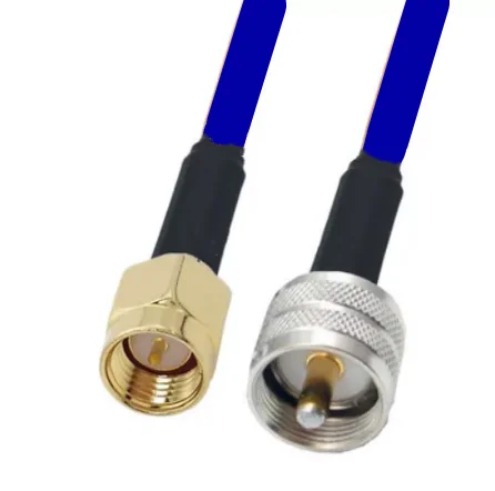 

Blue SMA Male To UHF PL259 Male Connector RG401 Coaxial RF Adapter Jumper Cable 50ohm