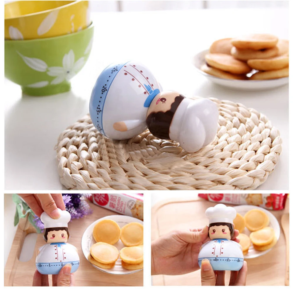 1 шт. Новый мультяшный мини таймер для приготовления пищи шеф повара кухонный