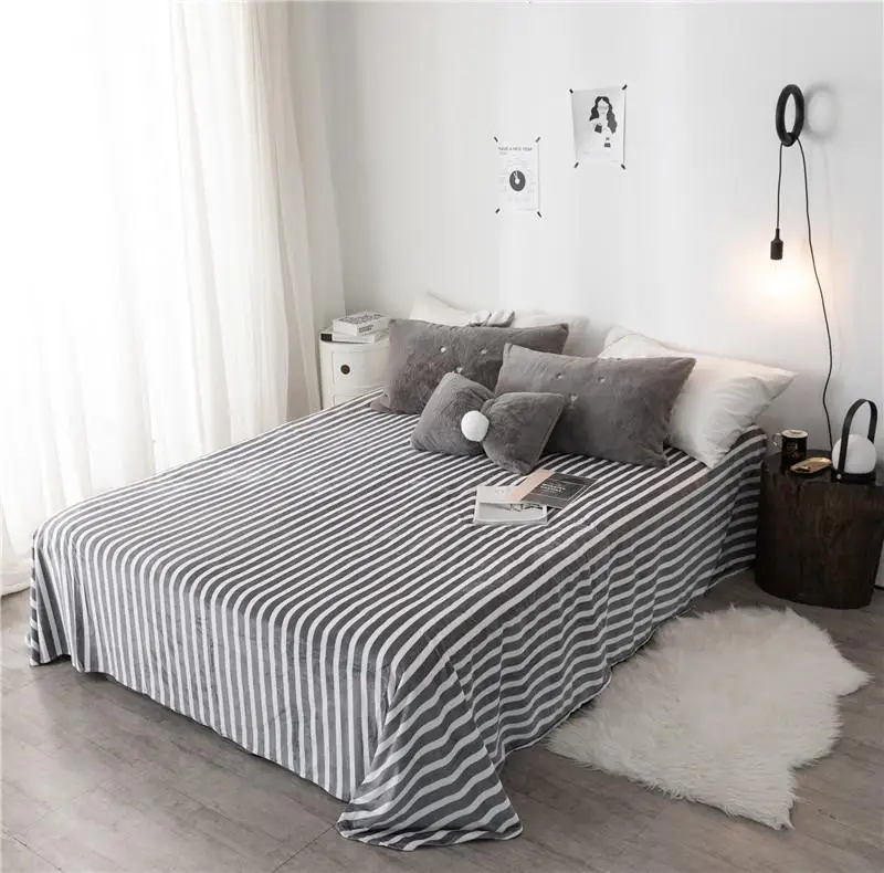 -Luxury Solid Color Fleece fabric Bedding Set Duvet Cover Sheet Pillowcase King Queen twin Size White Gray pink Bed Linen | Дом и сад