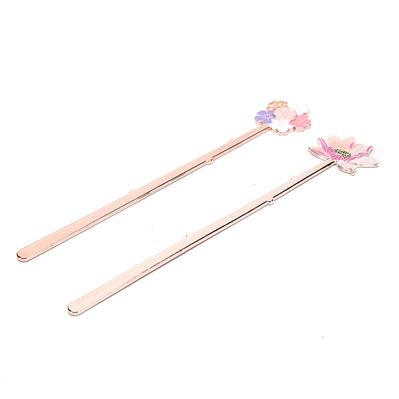 

1PC Creative Sakura Lotus Colorful Bookmark Gift Stationery School Office Supply