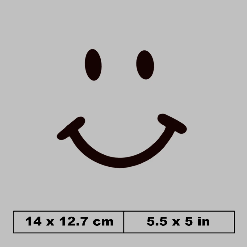 Новые забавные нашивки с принтом улыбки выражения лица наклейки украшение для