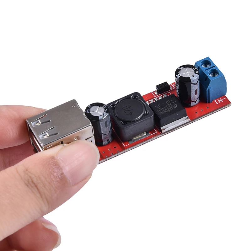 DC 6в-40в 12В до 5В 3а двойное USB зарядное устройство DC-DC понижающий модуль
