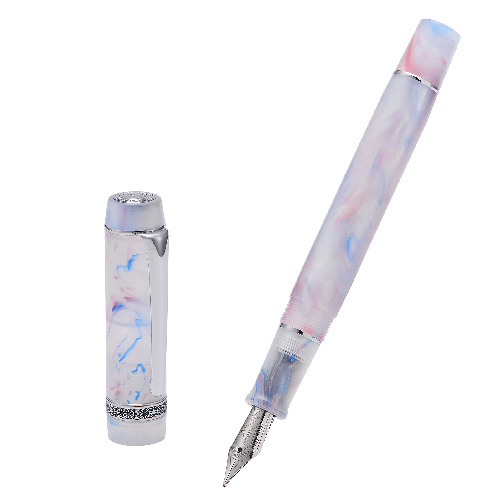 Kaigelu 316A Celluloid Fountain Pen Beautiful Pink-White Iridium EF/F/M Nib Writing Ink Office Business School Gift | Канцтовары для