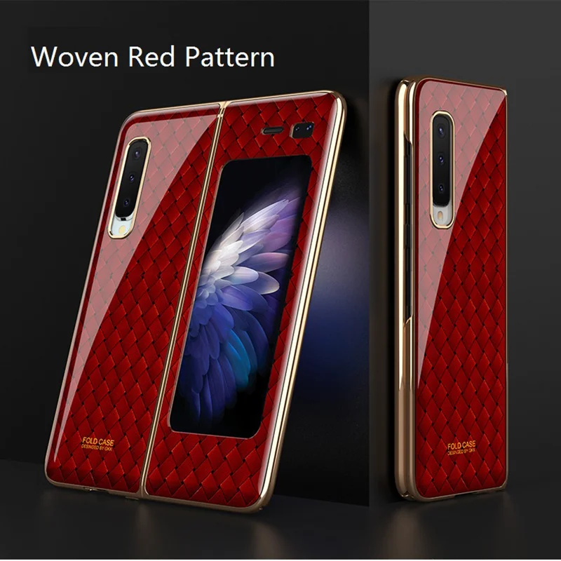 For Samsung Galaxy Z Fold Phone Case Luxury Plating PC Cover For Galaxy Fold F9000 W2020 New Creative Anti Fall Protective Funda