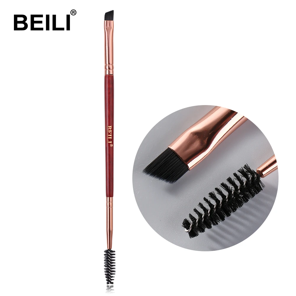 BEILI черная/красная Профессиональная Кисть для макияжа бровей инструменты