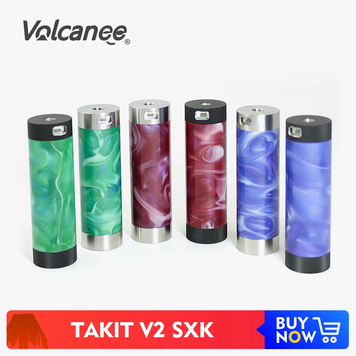 Volcanee SXK TAKIT Mini V2 механический мод диаметр 24 мм полимерный материал 316SS подходит для