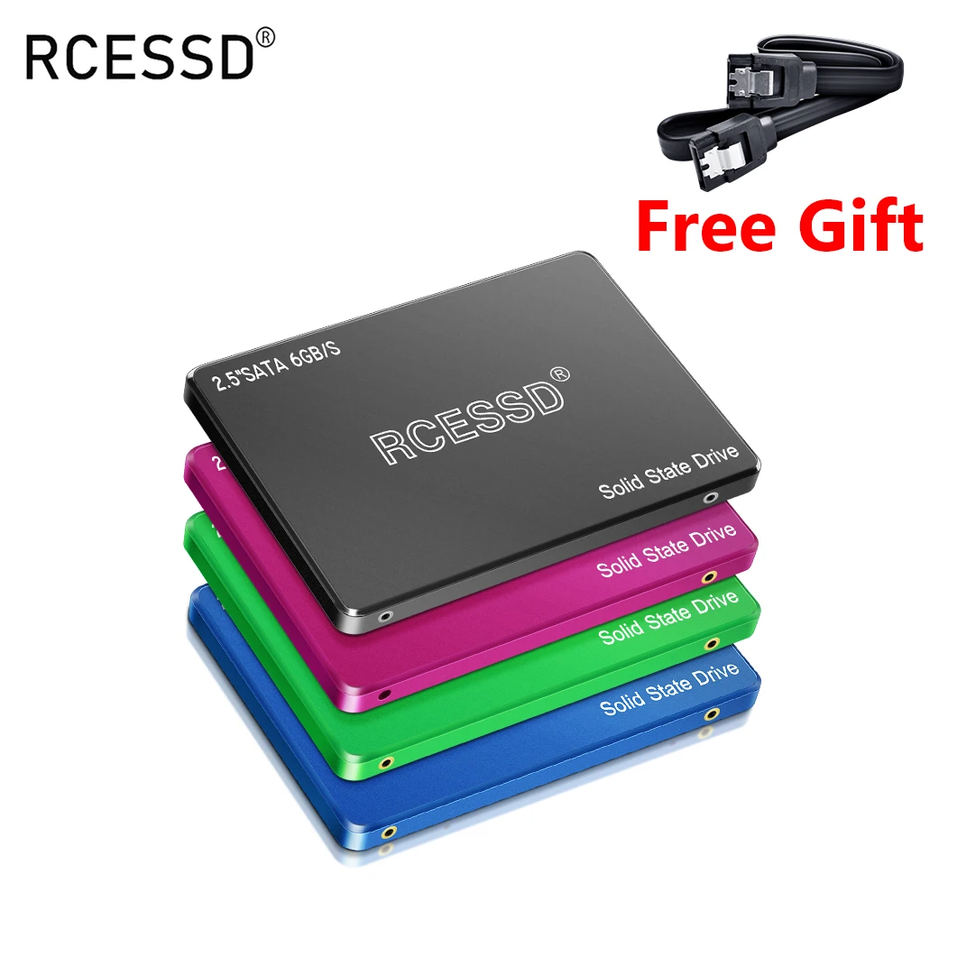 Внутренний твердотельный диск RCESSD для ноутбука SSD 1 ТБ 2 5 дюйма SATA3 256 ГБ 360 гб 128 HDD