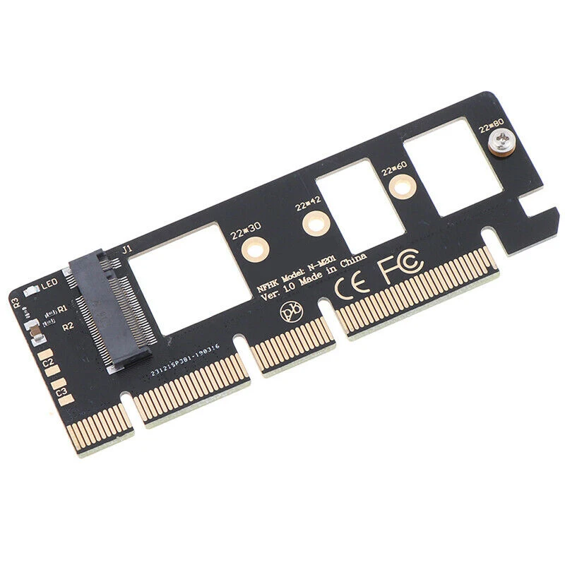 

1XNVMe M.2 NGFF SSD to PCI-E PCI Express 3.0 16X X4 Adapter Riser Card Conv RSA