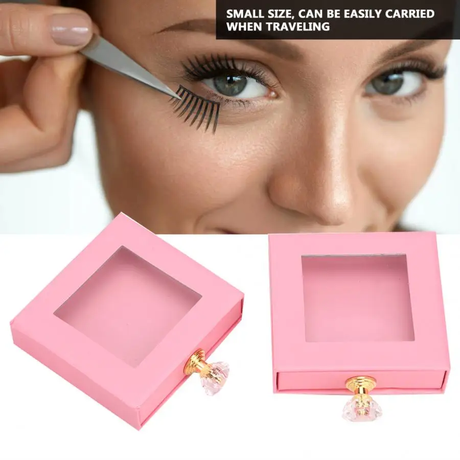 Коробка для хранения накладных ресниц 2 шт. коробка квадратный окно инструменты