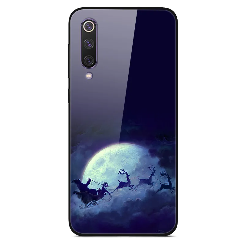christmas 13 D для huawei Honor 7C 7A Pro Чехол, стеклянная задняя крышка, Жесткий Чехол для huawei Honor 7C чехол, модная мягкая ТПУ Рамка Honor 7 A C 5,7 - Цвет: christmas 13