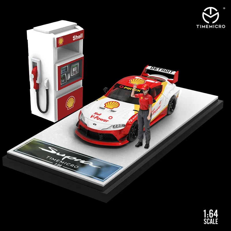 Заправочная Станция Time Micro TM 1:64 GTR SUPRA Shell аксессуары для кукол сцена Коллекционная