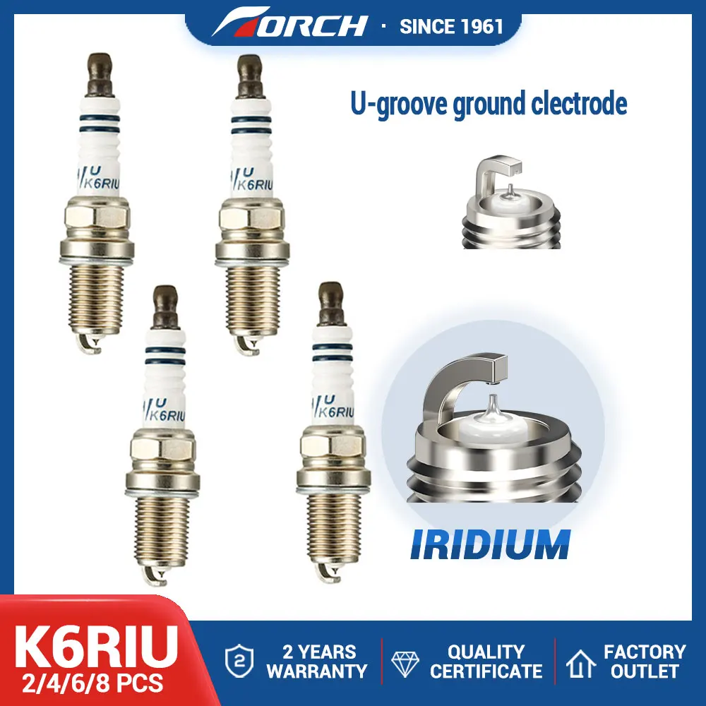 

Candle Resistor Sparkplug PFR6Y/ PFR5B-11/FR6EI Replacement Torch Brand Iridium Candles TORCH K6RIU Ignition System