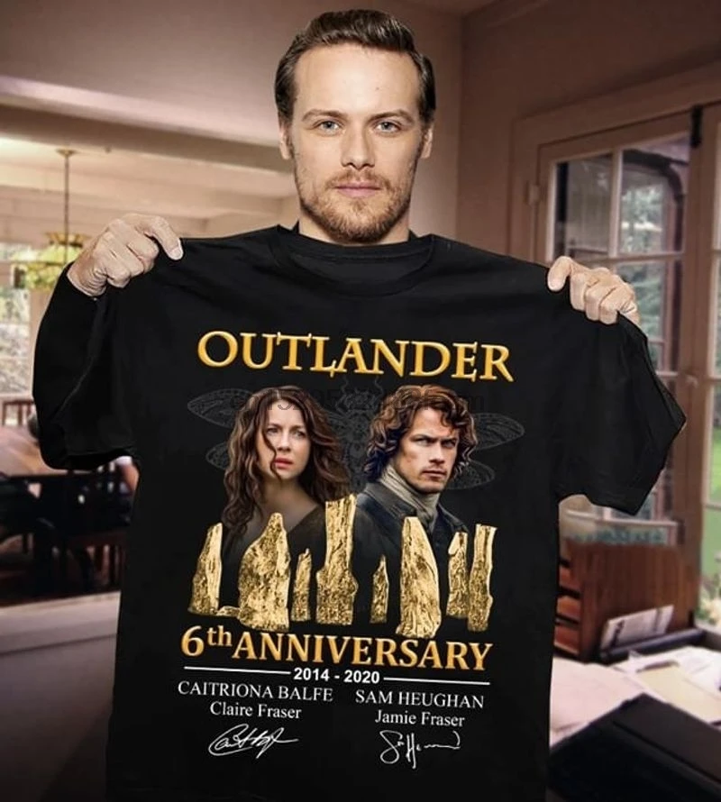 

Outlander 6th Anniversary 2014 2020 Cotton T Shirt Size：XS-3XL