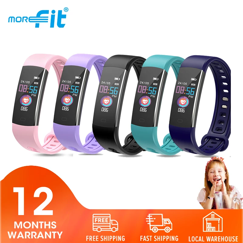 Детские Смарт часы Morefit Gps трекер ЭКГ пульсометр спортивный водонепроницаемый