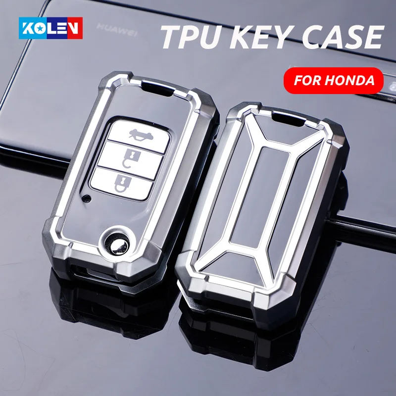 Мягкий ТПУ чехол для автомобильного пульта дистанционного управления Honda Civic X RV