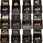 Новая деревянная музыкальная шкатулка для друзей, подарочная шкатулка на Хэллоуин, Рождественская музыкальная шкатулка