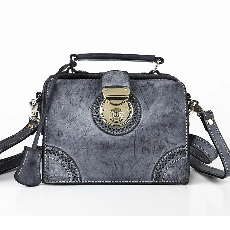 Новинка 2019 женская сумка Оригинальные кожаные сумки в стиле ретро мессенджер