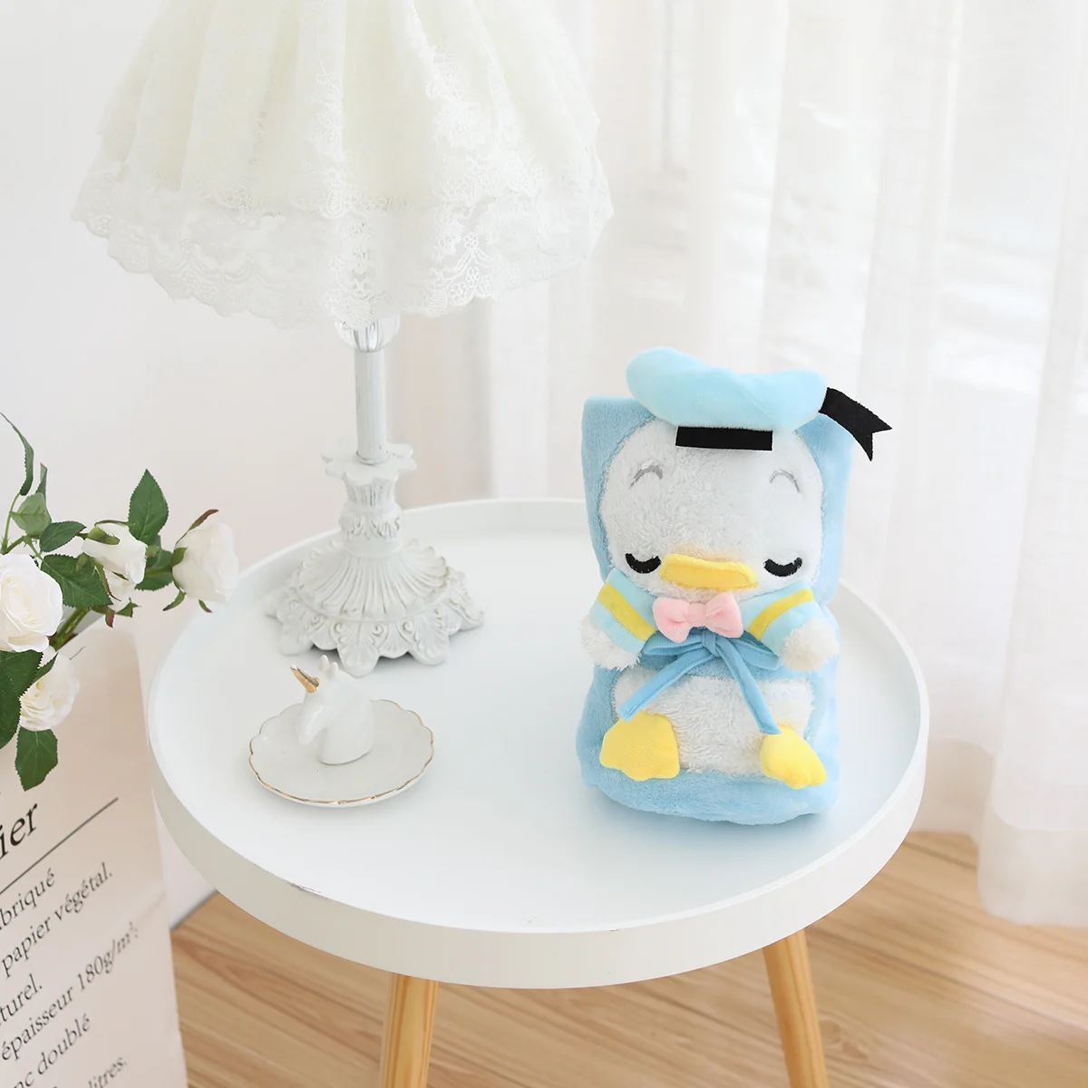

Cute Couple Duck Flannel Blanket Baby Sleeping Blanket Summer Air Conditioning Blanket Girl Gift