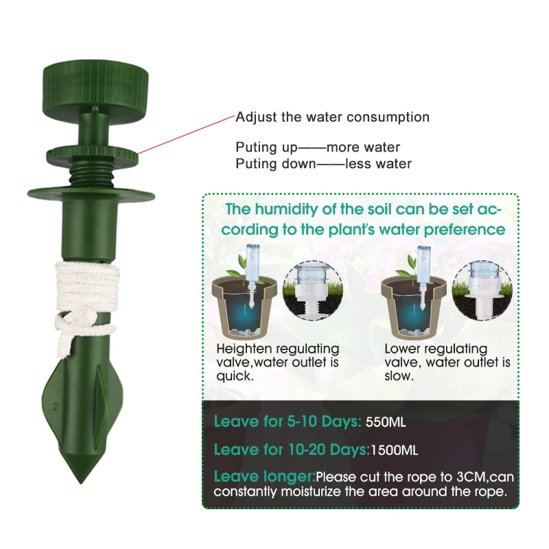 

Устройство для самополива растений 6 шт., умная система капельного орошения, банки для цветов, садовый набор для полива