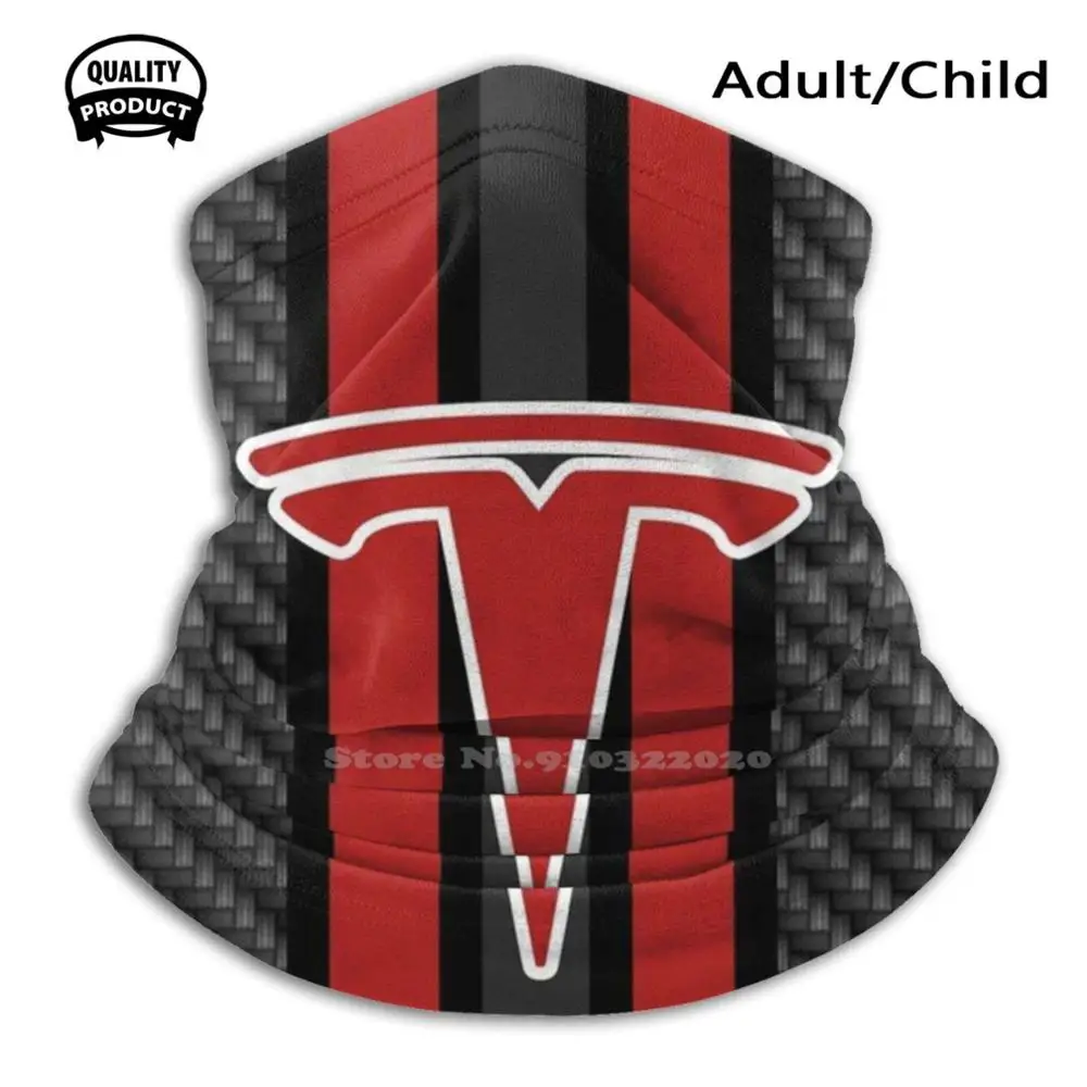 

Стильная хлопковая воздухопроницаемая мягкая теплая маска Tesla в стиле американского Tesla, арбуз, мусс, Электрический современный уникальный ...