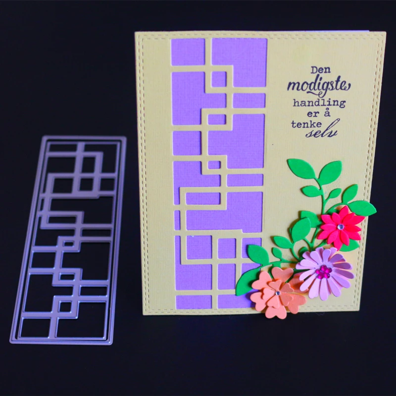 YINISE металлические режущие штампы для трафареты скрапбукинга фон DIY вырезанные