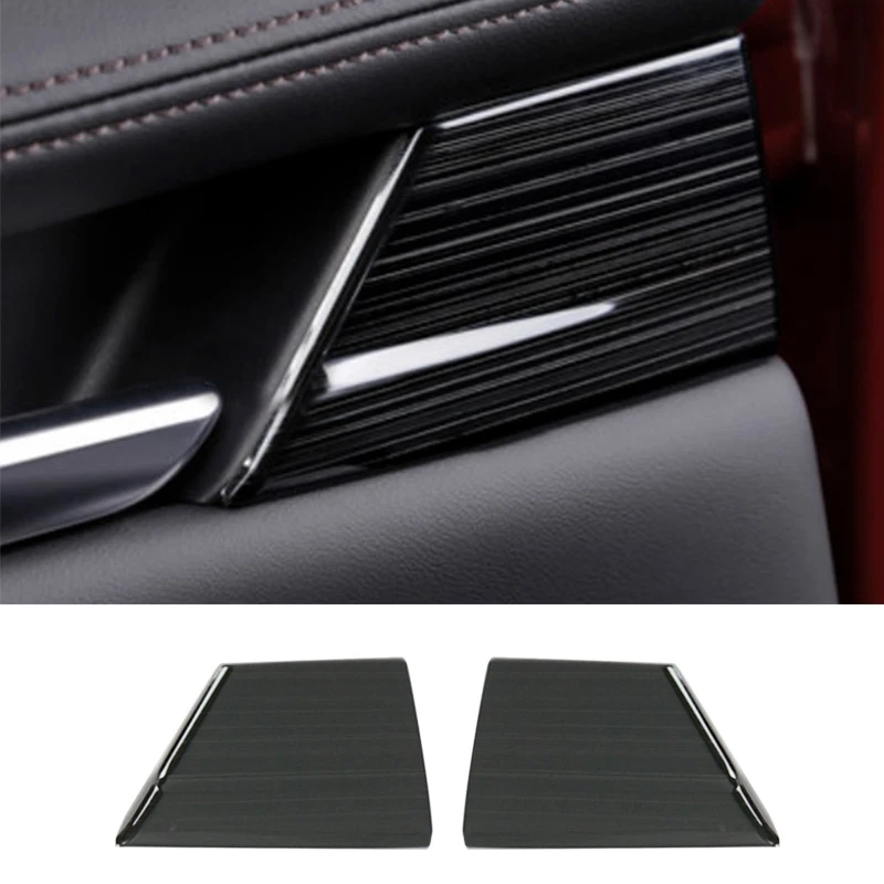 Черная декоративная накладка на заднюю дверь из титана pcmos для Mazda 3 2019 2020 наклейки