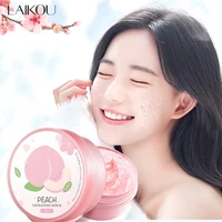 peach face exfoliating cream facial exfoliator remove blackhead clean pores gently smooth moisturizing scrub sakura essence care