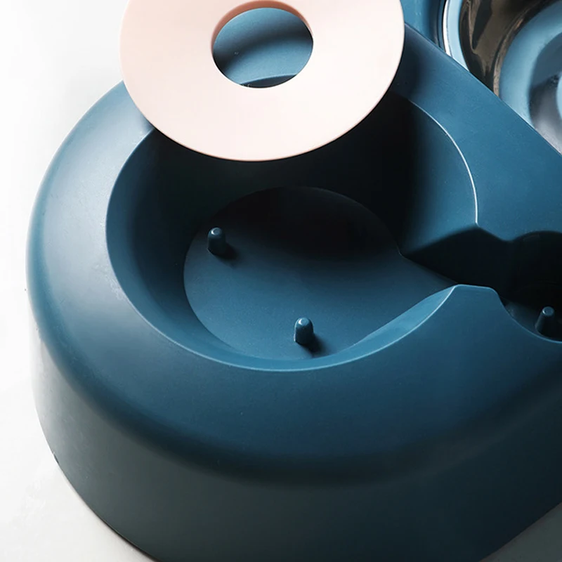 

Dogs Cats Bowl Food Drinking Fountains with Automatic Water Outlet Anti-overturning Feeders Plastic Feeding Bowl Pet Accessories