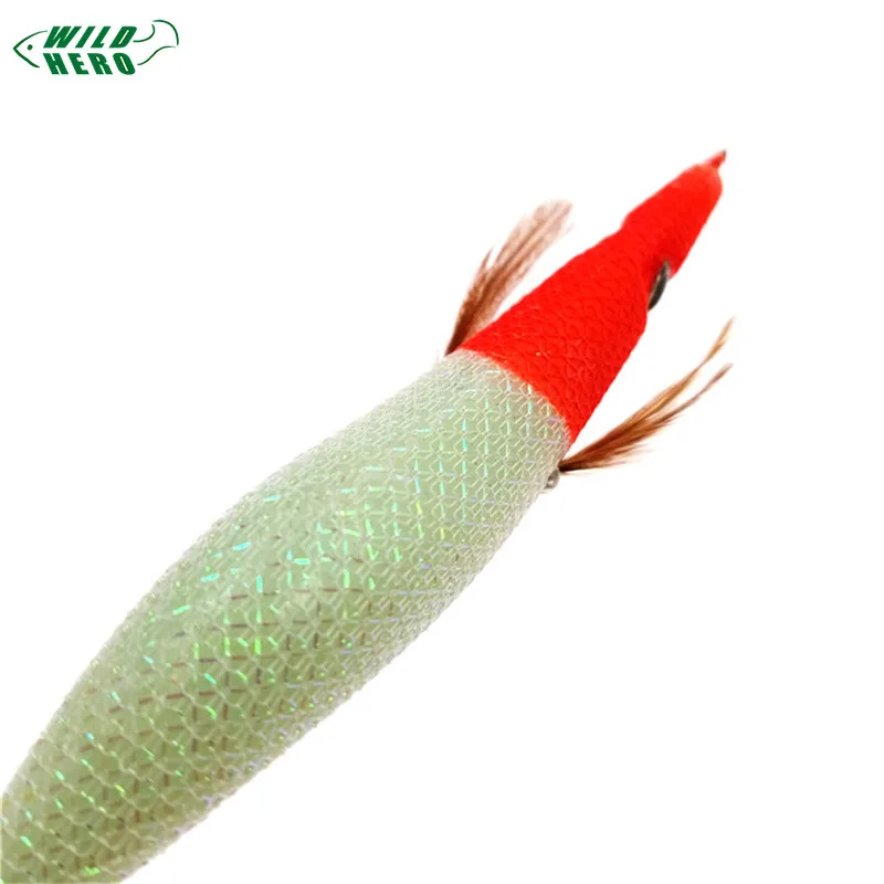 Wildhero 1 предмет черно-белая деревянная креветка приманка кальмара блесна