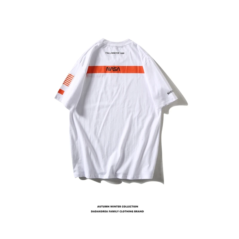 Летняя Хлопковая мужская футболка с короткими рукавами принтом американского