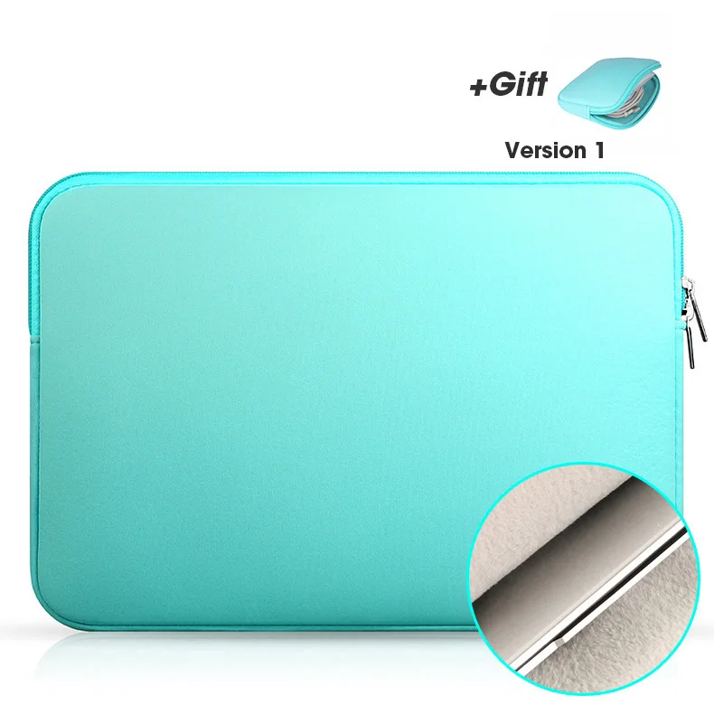 Mint Green Чехол для ноутбука Macbook Air Pro 11 12 13 14 15 Xiaomi lenovo Asus Dell hp notebook Sleeve 13,3 15 дюймов защитный чехол - Цвет: Mint Green